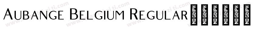 Aubange Belgium Regular字体转换